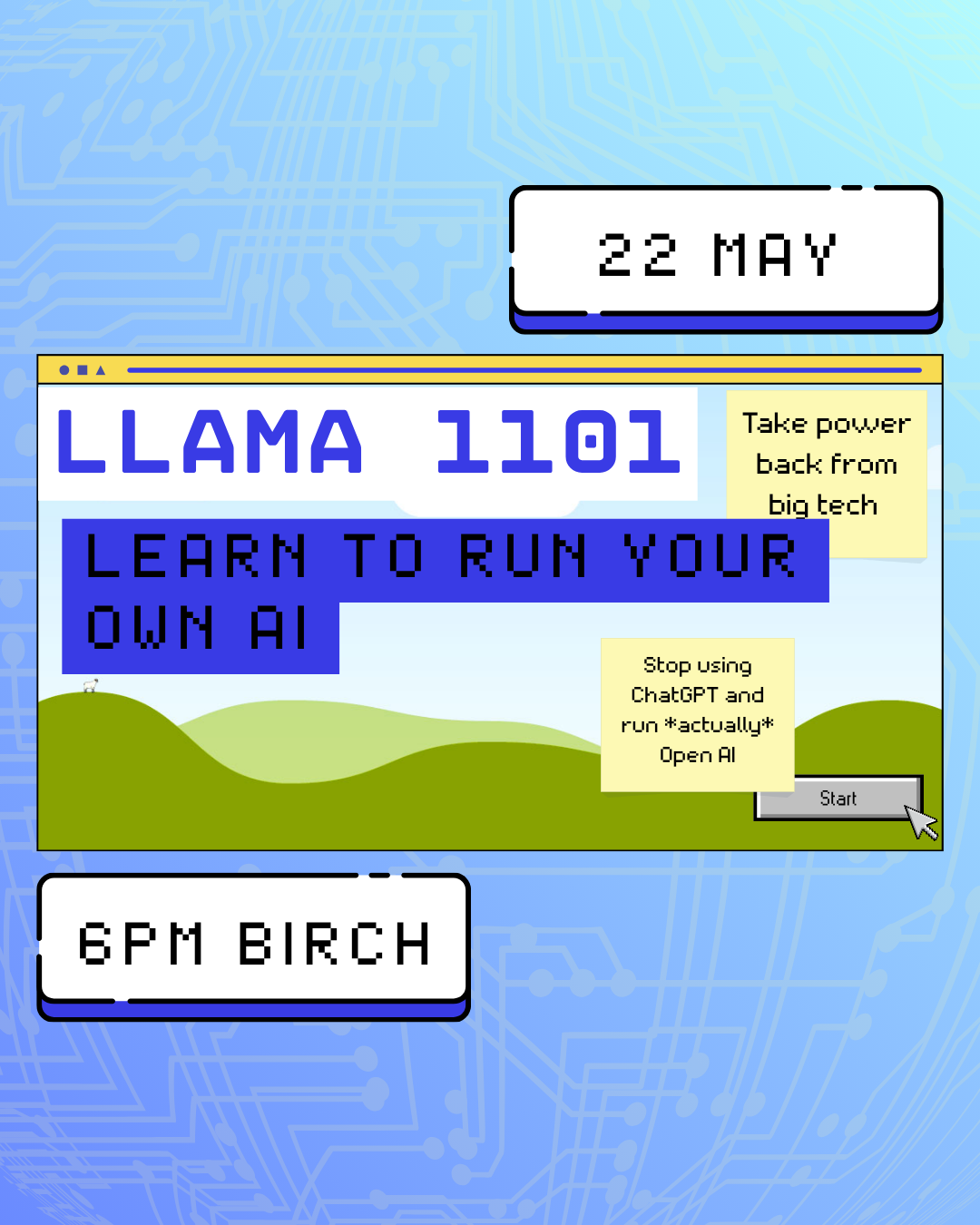 Llama 1101: Run your own AI